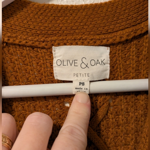 Olive And Oak Women's Brown Cardigan Duster Sweater - Picture 3 of 6